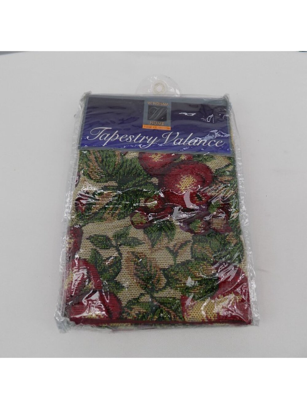 Windham Home Tapestry Valance Apple Design 15"x54" Polyester Cotton Blend